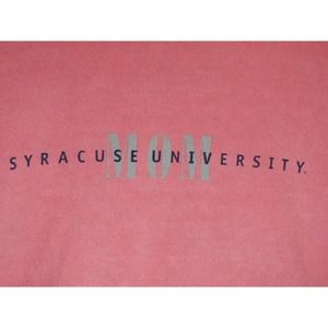 Vtg PTM Syracuse University Mom Orangemen Pink Crewneck Sweatshirt XL